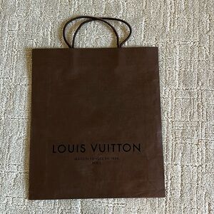 14.5” x 12.5” Brown Louis Vuitton Tote Bag